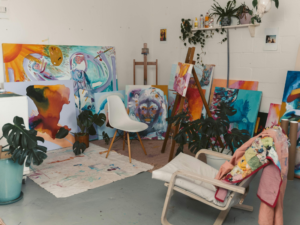 Art studio for the importance of Insurance and Fine Art Shipping